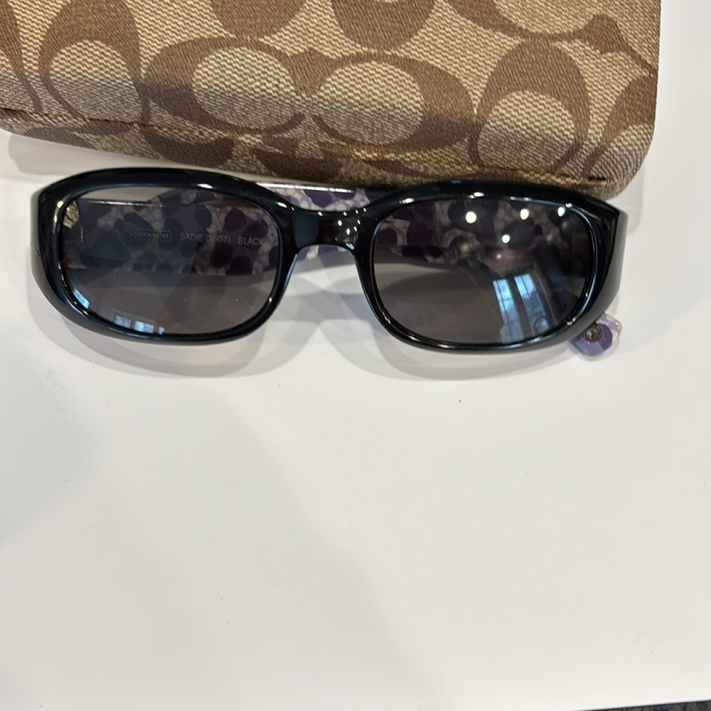 Coach Black & Purple Sunglasses with original Case.